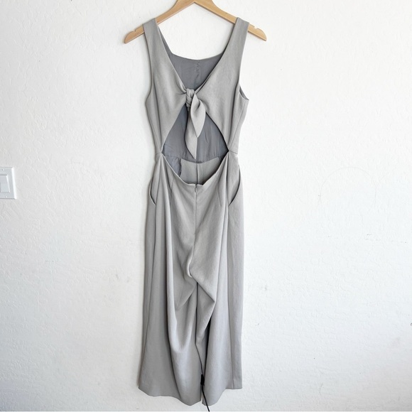 WILFRED x ARITZIA Ecoulement Wide Leg Jumpsuit Ashen Basalt Gray - Picture 4 of 11